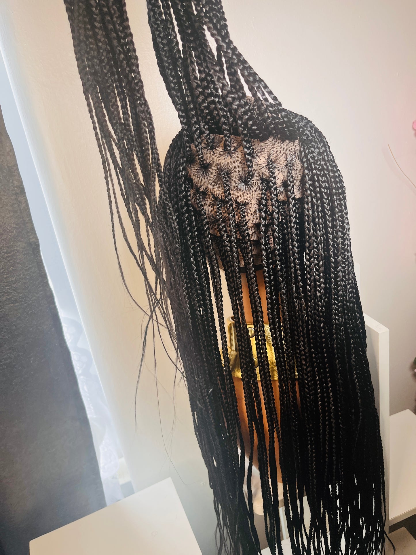 Corn Rows and Knotless Braids Wig