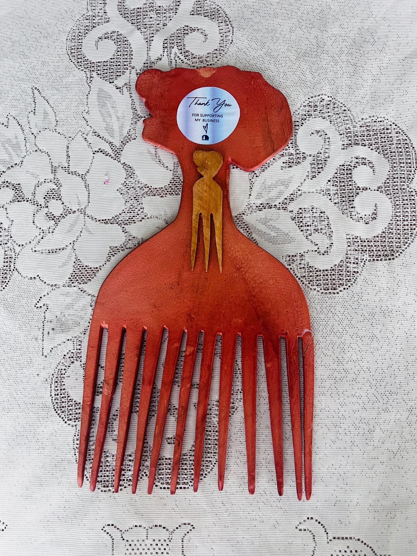 Ilarun African Three Tail Afro Parting Comb