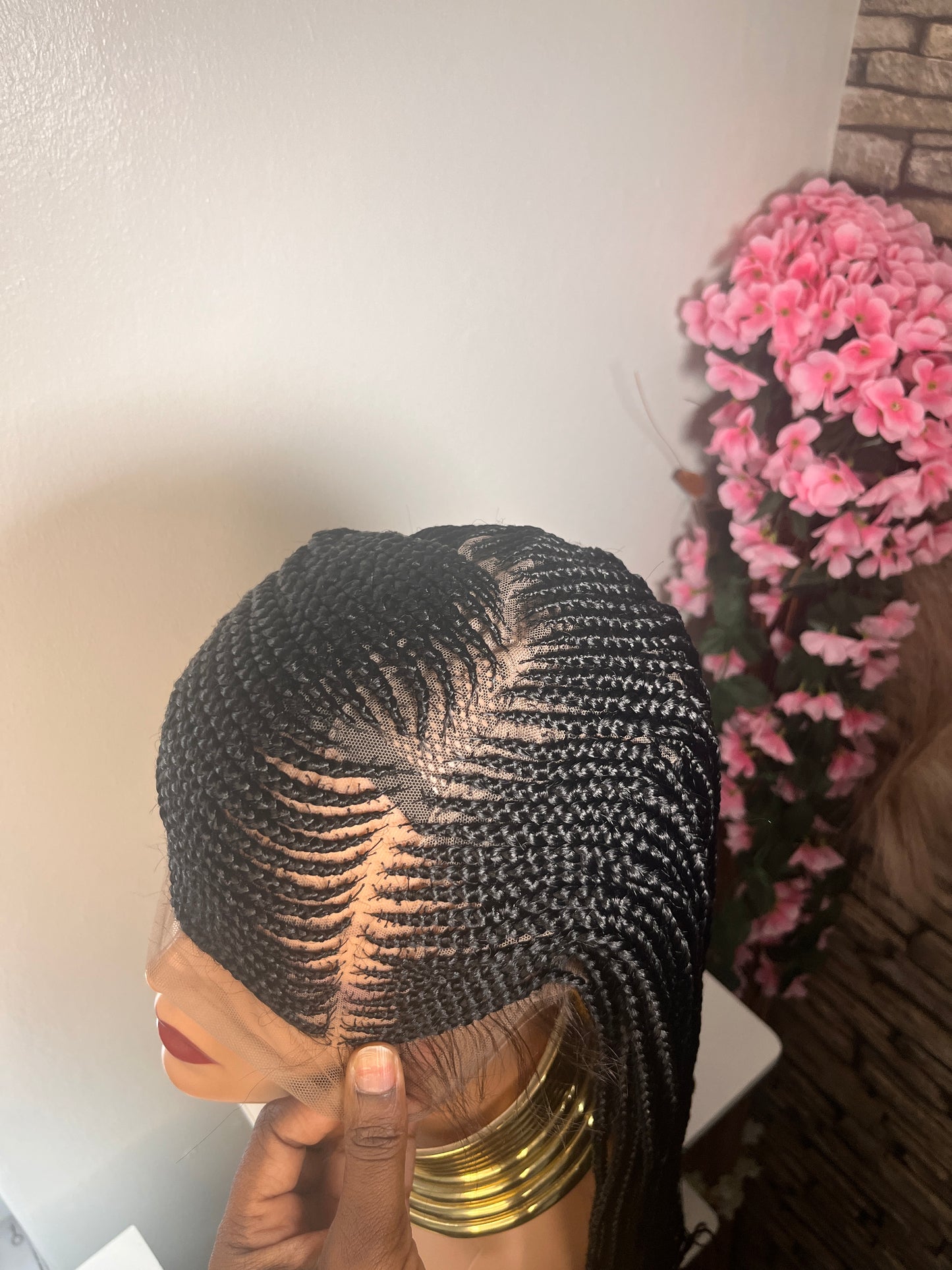 Corn Rows and Knotless Braids Wig