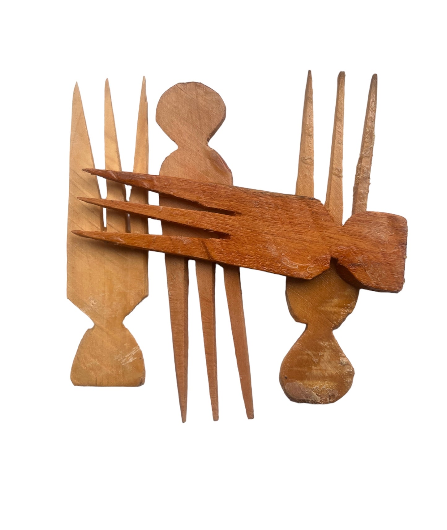 Ilarun African Three Tail Afro Parting Comb