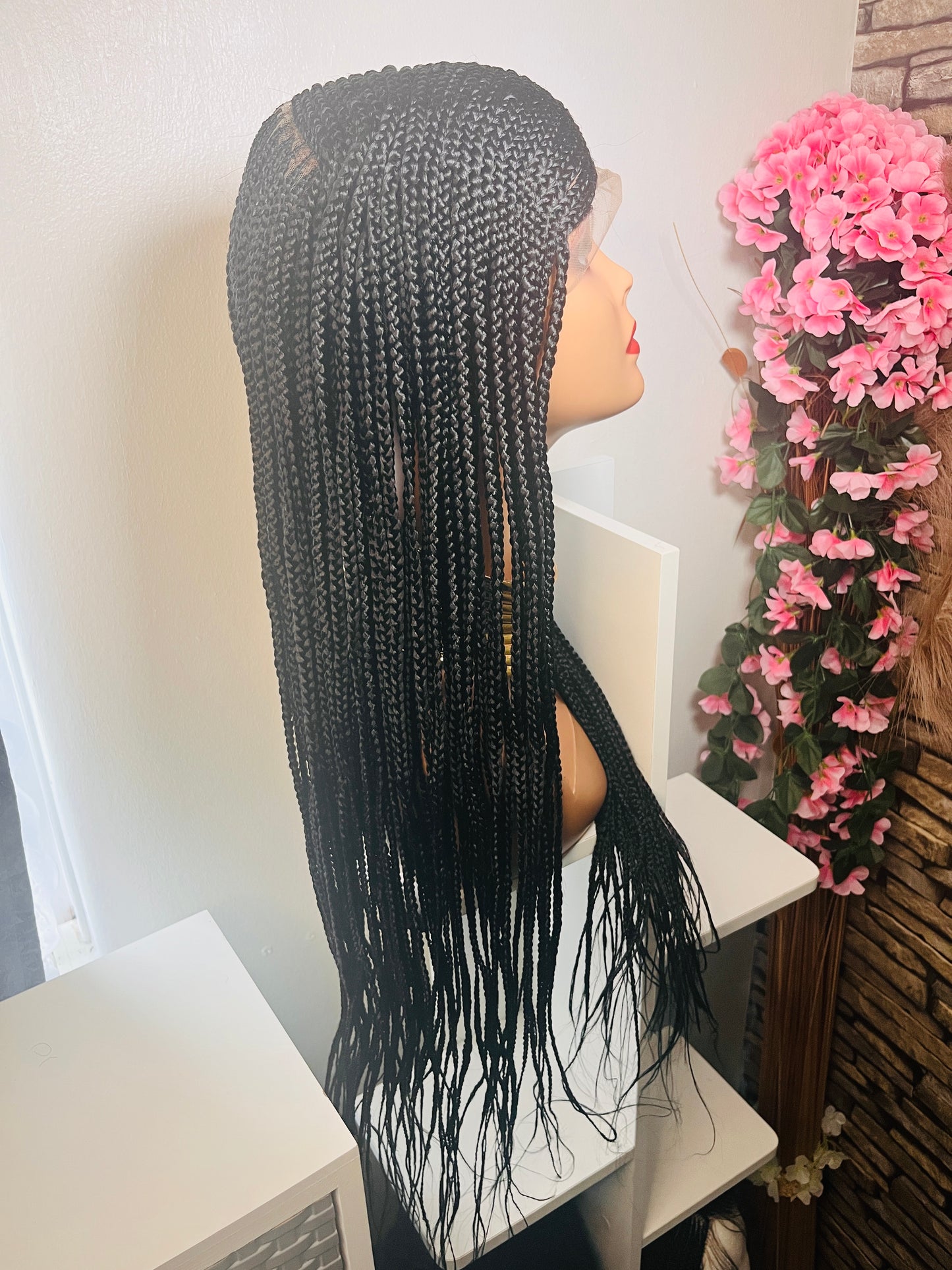 Corn Rows and Knotless Braids Wig