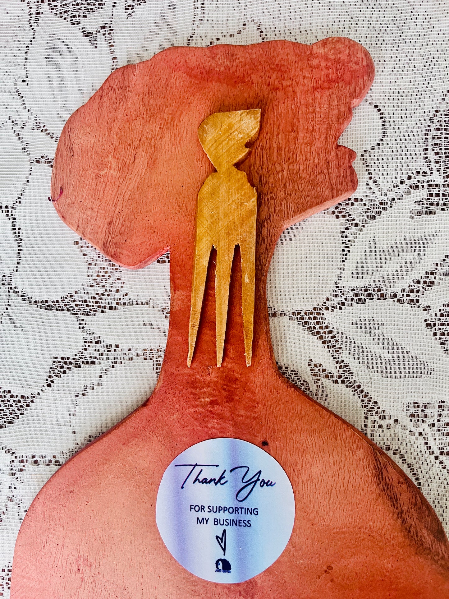 Ilarun African Three Tail Afro Parting Comb