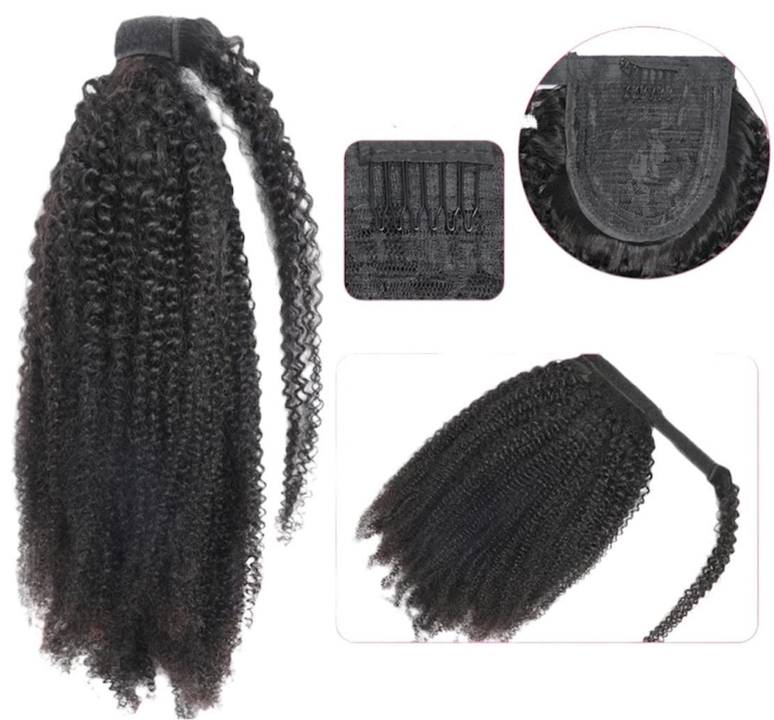 Kinky X Curly Ponytail - Afro Tee Hair