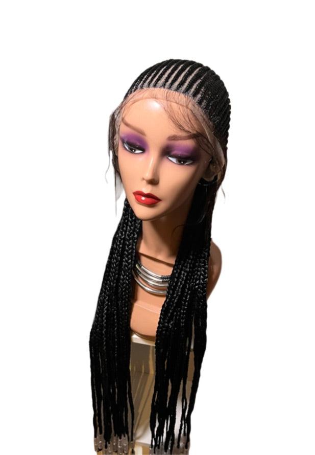 Premium Cornrows 180 Lace Frontal Closure - Afro Tee Hair
