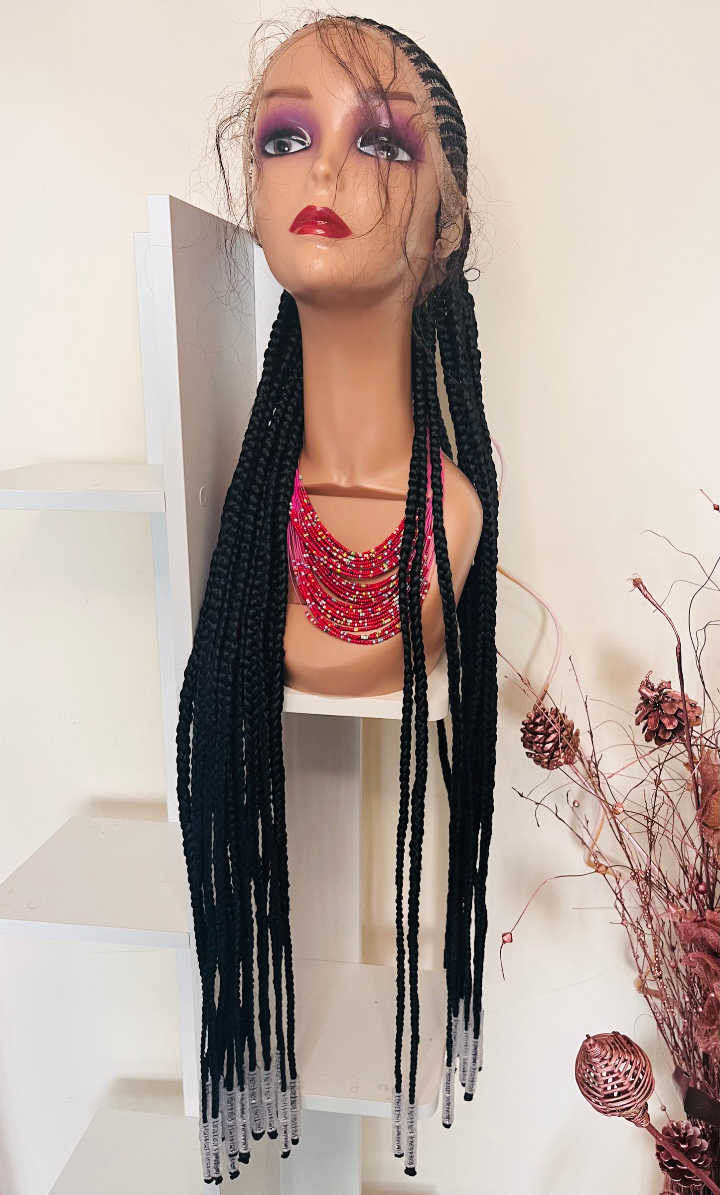 Premium Cornrows 180 Lace Frontal Closure - Afro Tee Hair