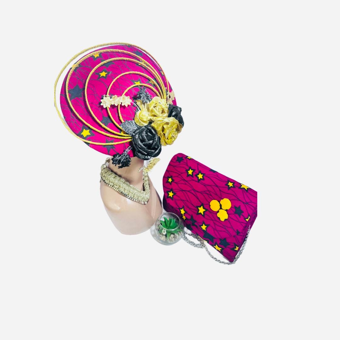 Ankara straw hat for sale
