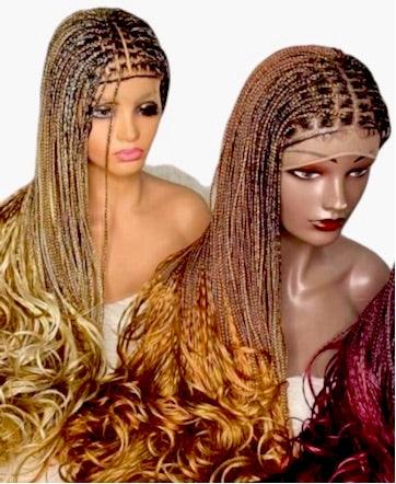 Knotless Braids X 360 Lace Frontal - Afro Tee Hair