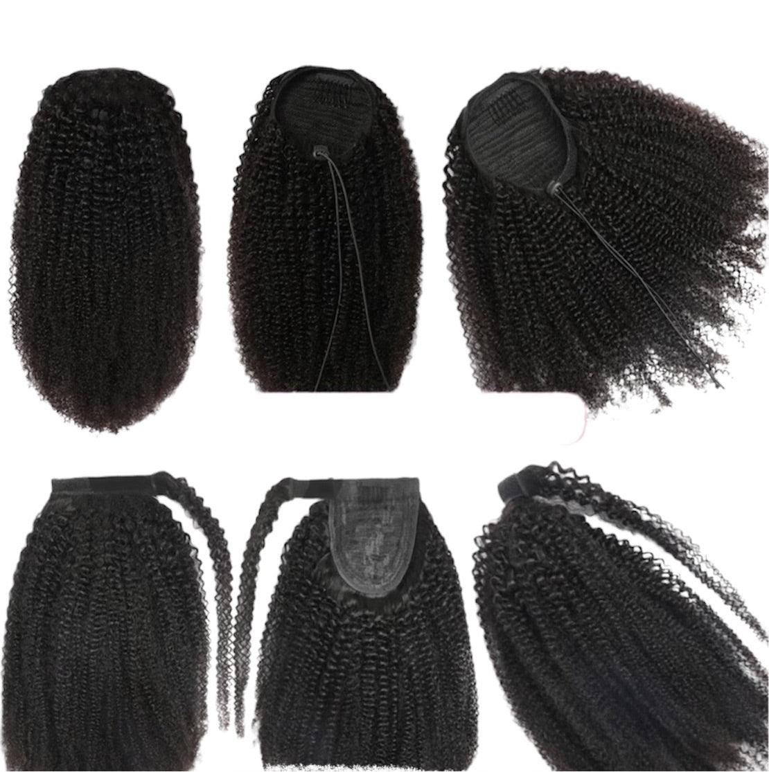 Kinky X Curly Ponytail - Afro Tee Hair