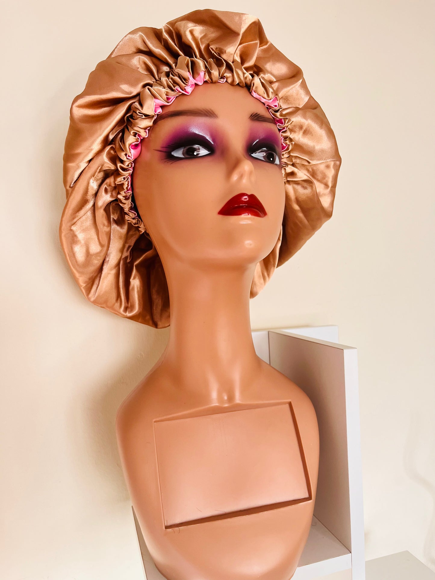 Adult Ankara Bonnet X Silky Texture - Afro Tee Hair