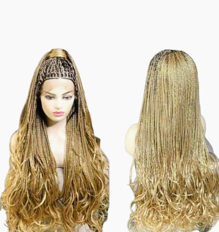 Knotless Braids X 360 Lace Frontal - Afro Tee Hair