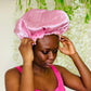 Adult Ankara Bonnet X Silky Texture - Afro Tee Hair