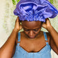 Adult Ankara Bonnet X Silky Texture - Afro Tee Hair