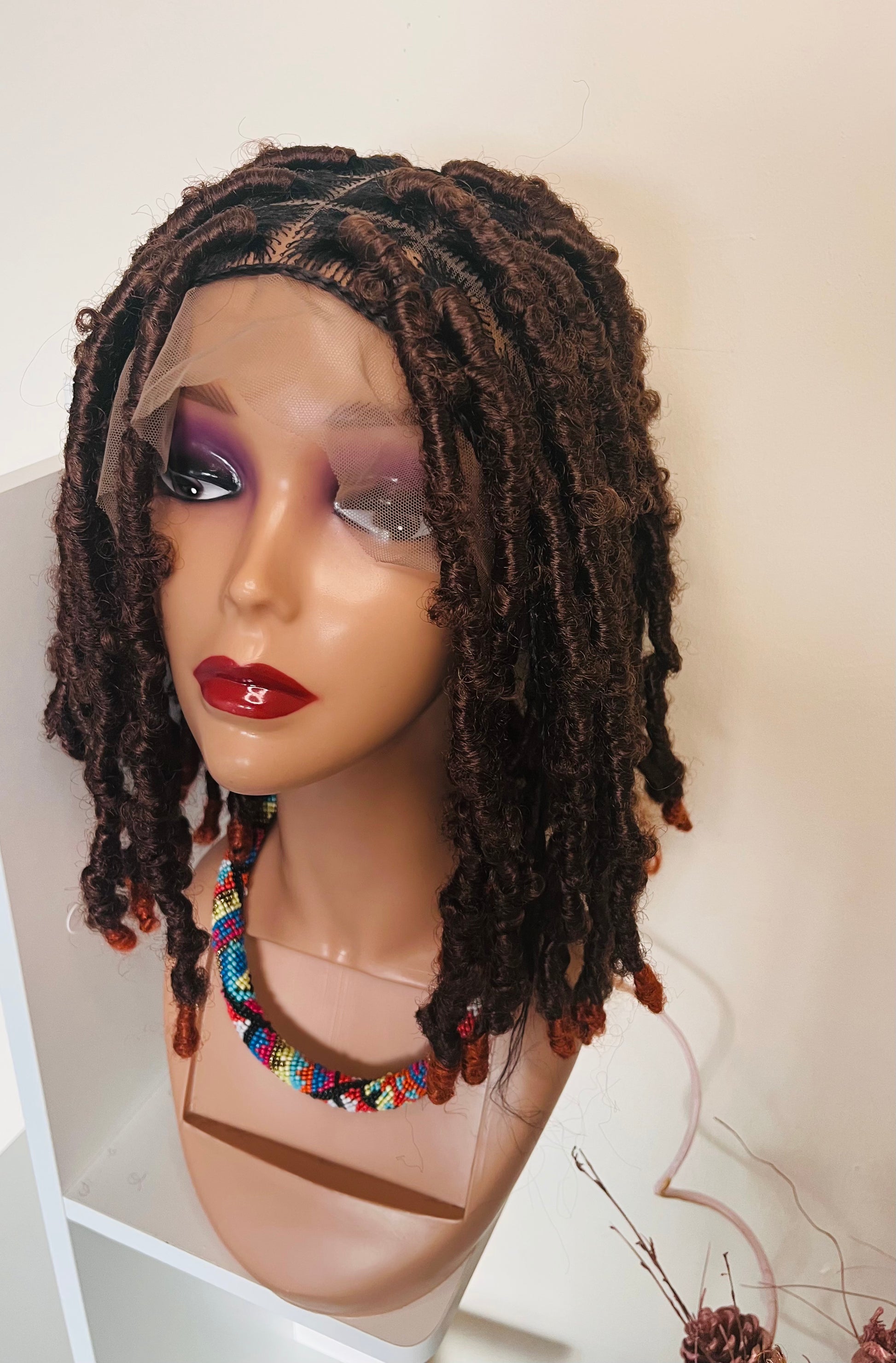 Front dread outlet wig